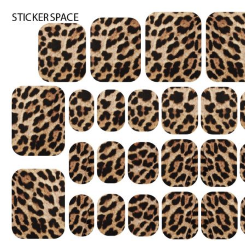 Leopard - PEDIKÜRE Nail Wraps StickerSpace