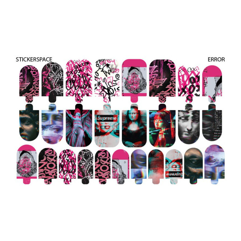 Error - Nail Wraps StickerSpace-NAIL WRAPS SELBSTKLEBEND-Double Beauty Shop