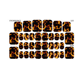 Leo - PEDIKÜRE Nail Wraps StickerSpace 2