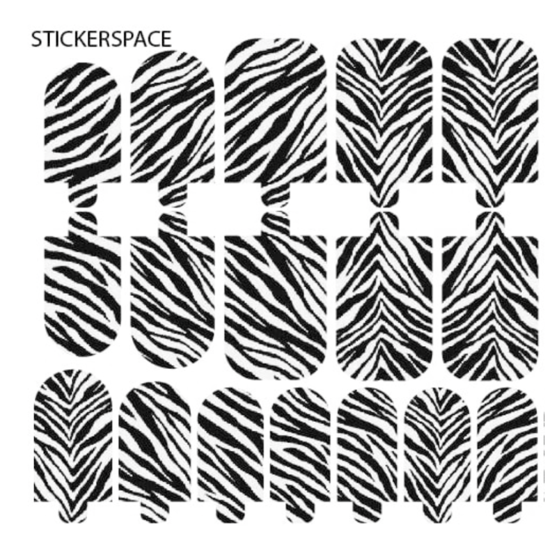 Zebra - Nail Wraps StickerSpace