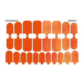 Tangelo - Nail Wraps StickerSpace 2