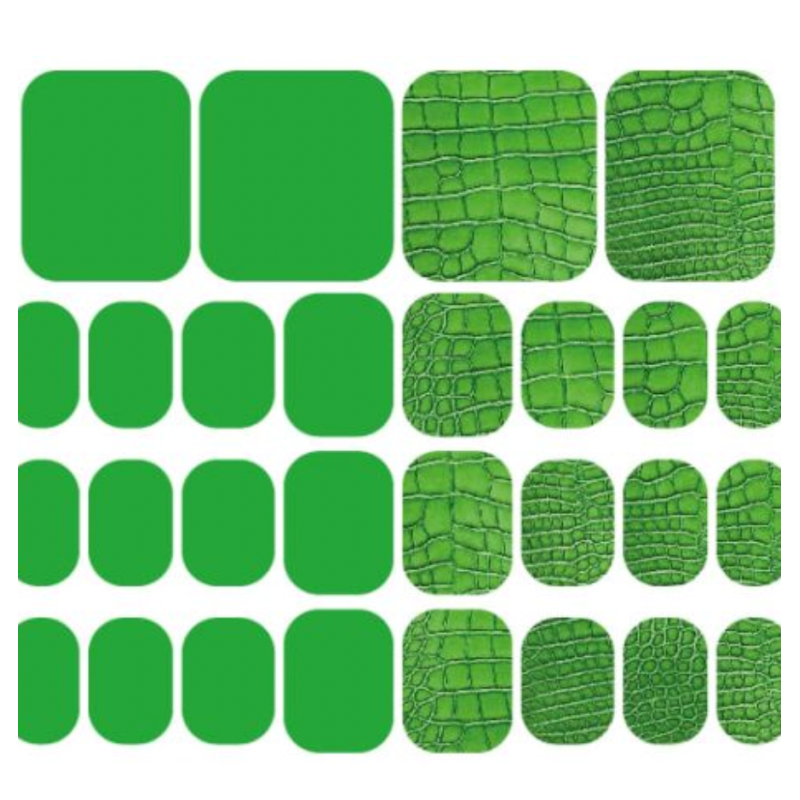 Green - PEDIKÜRE Nail Wraps StickerSpace