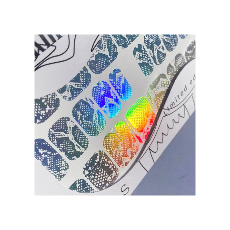 Silver Rainbow - Nail Wraps StickerSpace