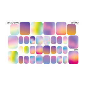 Summer - PEDIKÜRE Nail Wraps StickerSpace 2