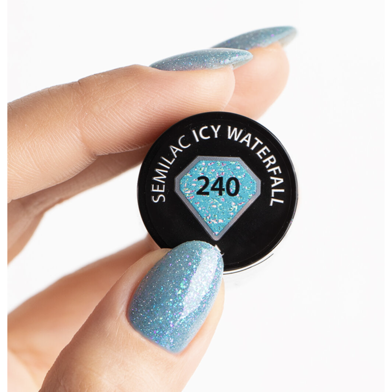 240 Icy Waterfall - UV Nagellack 7ml Semilac-Online-Shop-Double Beauty Shop