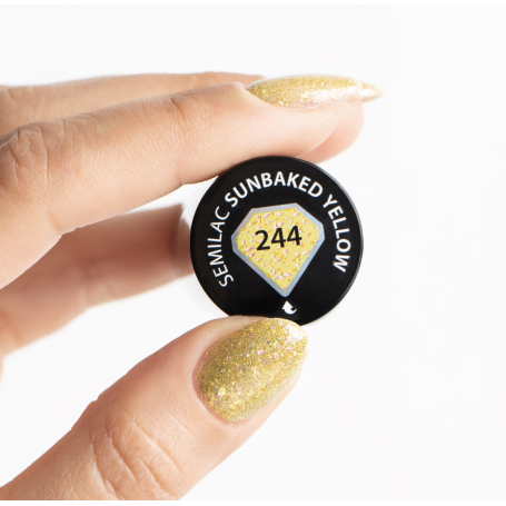 244 Sunbaked Yellow - UV Nagellack 7ml Semilac