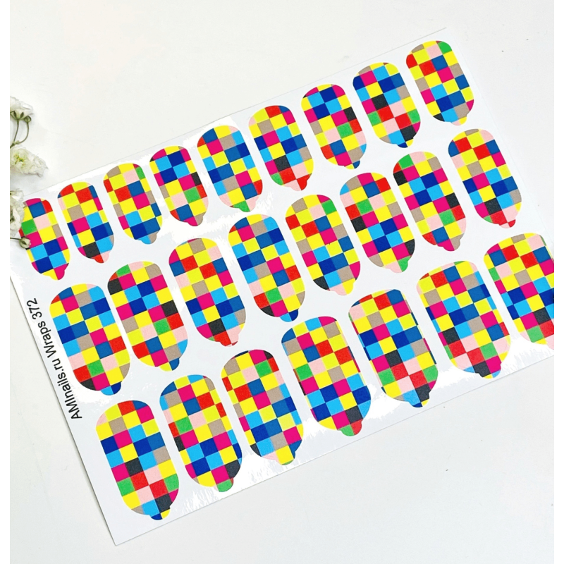 Nagelfolie 372 Nail Wraps für Maniküre AMINAILS-NAIL WRAPS SELBSTKLEBEND-Double Beauty Shop