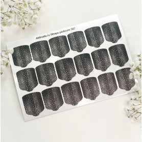 Nagelfolie 387 Nail Wraps für Pediküre AMINAILS 2