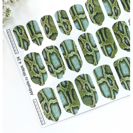 Nagelfolie 424 Nail Wraps für Maniküre AMINAILS