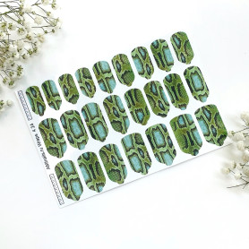 Nagelfolie 424 Nail Wraps für Maniküre AMINAILS 2