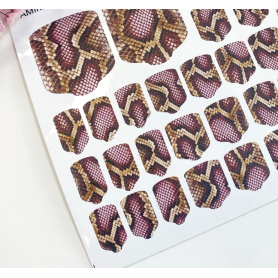 Nagelfolie 453 Nail Wraps für Pediküre AMINAILS