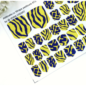 Nagelfolie 473 Nail Wraps für Pediküre AMINAILS