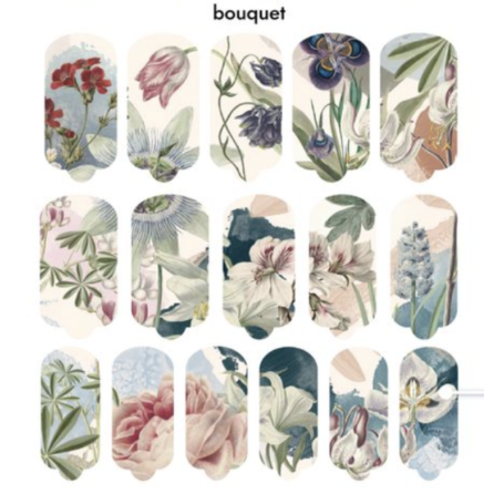 Nagelfolie Bouquet - Nail Wraps by provocative nails & safinailstudio
