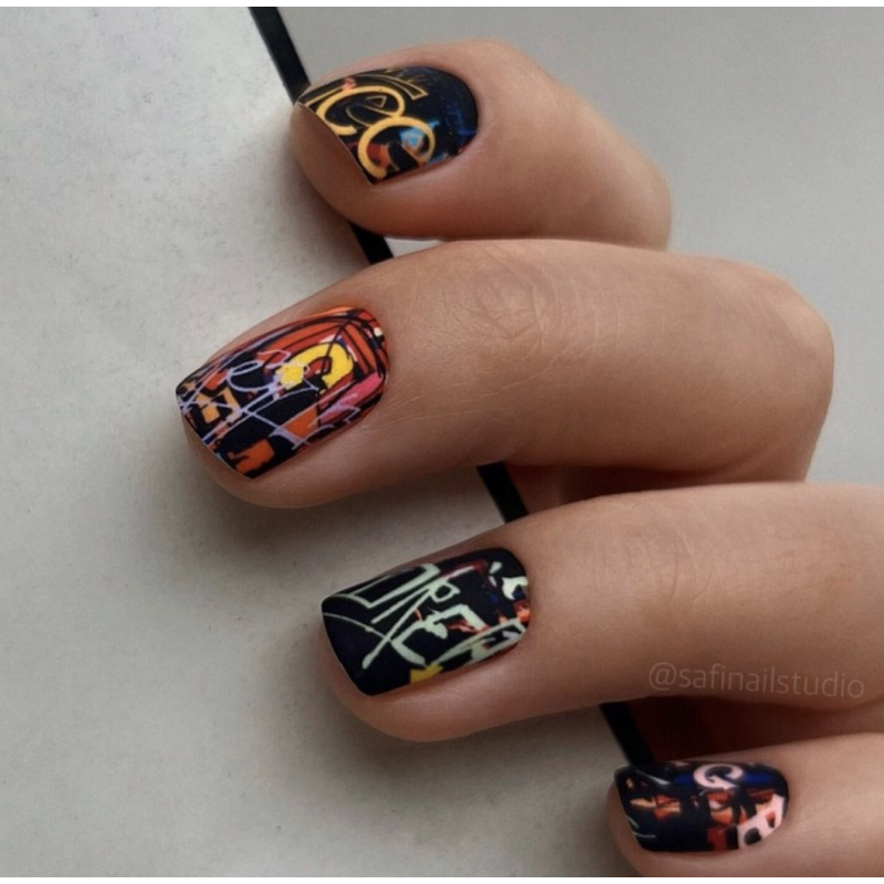 Mon lisa - Nail Wraps by provocative nails & safinailstudio