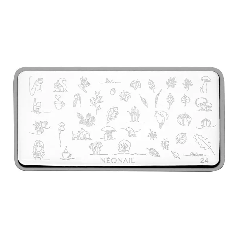 Stamping Schablone 24 Neonail-ALLE SCHABLONEN-Double Beauty Shop