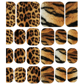 WILD - PEDIKÜRE Nail Wraps StickerSpace