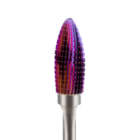 HARTMETALLFRÄSER BIRNE RAINBOW LINE GEL/ACRYL fein