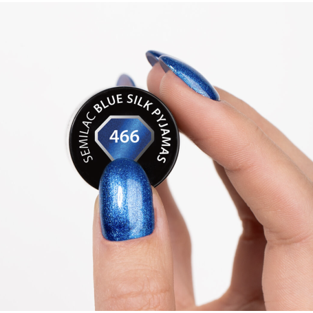 466 Blue Silk Pyjamas - UV Nagellack Cat Eye 7ml Semilac