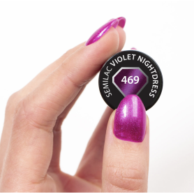 469 Violet Nightdress - UV Nagellack Cat Eye 7ml Semilac 2