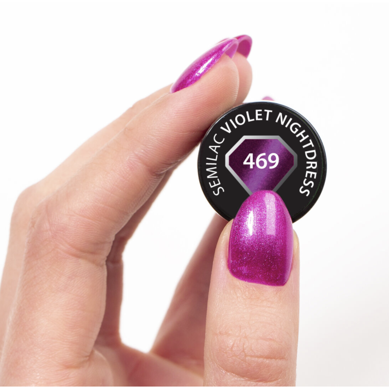 469 Violet Nightdress - UV Nagellack Cat Eye 7ml Semilac