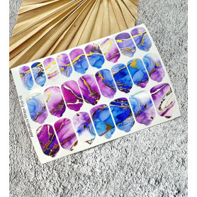 Nagelfolie 19 Foil Nail Wraps für Maniküre AMINAILS 2