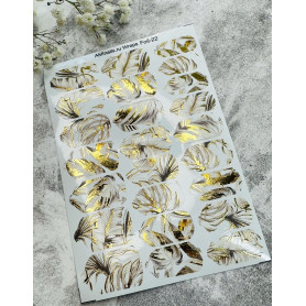 Nagelfolie 22 Foil Nail Wraps für Maniküre AMINAILS 2