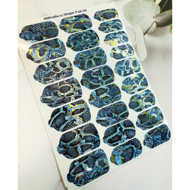 Nagelfolie 34 Foil Nail Wraps für Maniküre AMINAILS 2