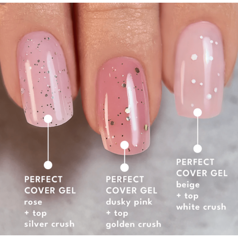 DUSKY PINK - Perfect Cover Builder Gel 15ml ECLAIR-MODELLAGE GELE EINPHASEN-SYSTEM-Double Beauty Shop