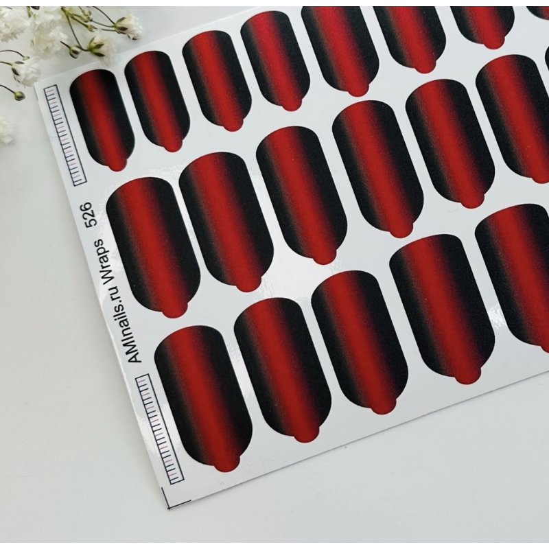 526 Nail Wraps für Maniküre AMINAILS