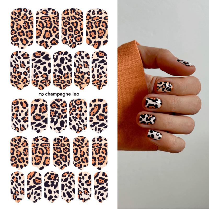 Champagne leo - Nail Wraps by Provocative Nails