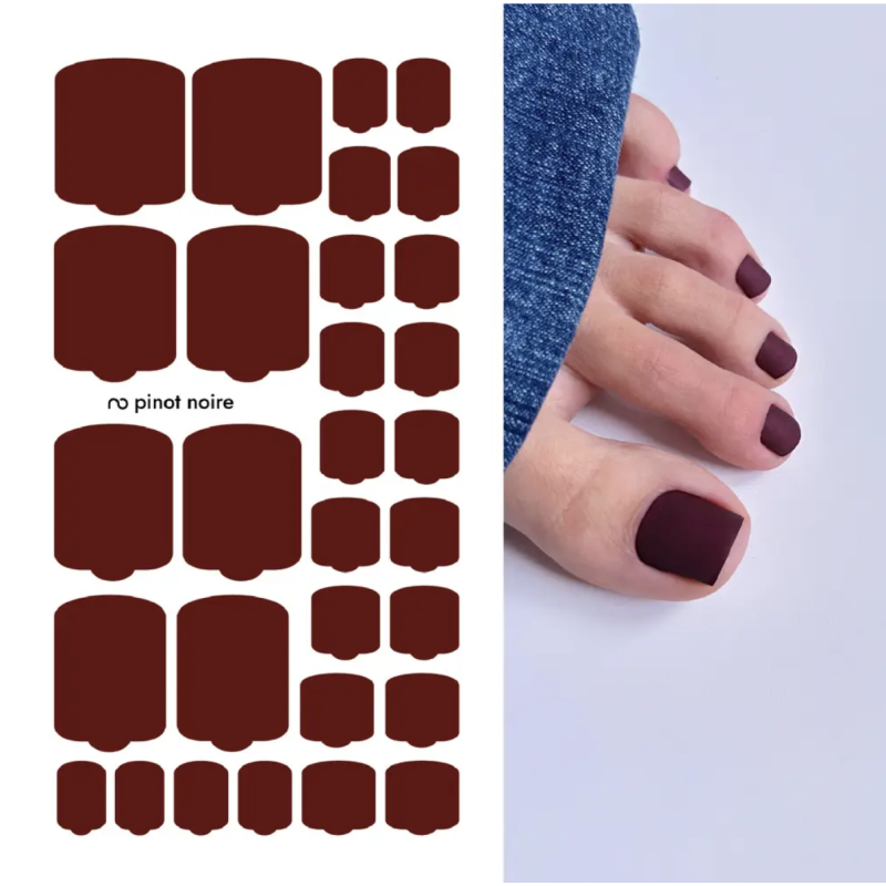 Pinot noire - PEDIKÜRE Nail Wraps by Provocative Nails