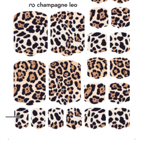 Nagelfolie Champagne leo - PEDIKÜRE Nail Wraps by... 2