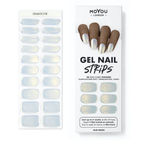 BLUE MOON - Gel Nail Strip (Gel Wraps) MoYou London 2