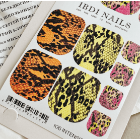 106 INTENSITY - PEDIKÜRE Nail Wraps IBDI Nails 2