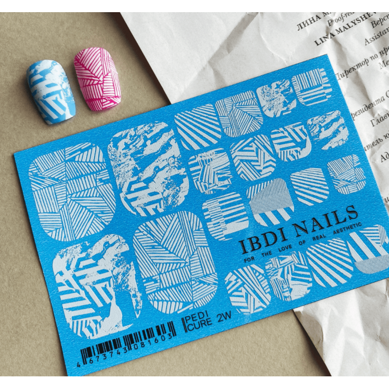 02 WHITE - FÜR PEDIKÜRE IBDI NAILS-ALLE SLIDER-Double Beauty Shop