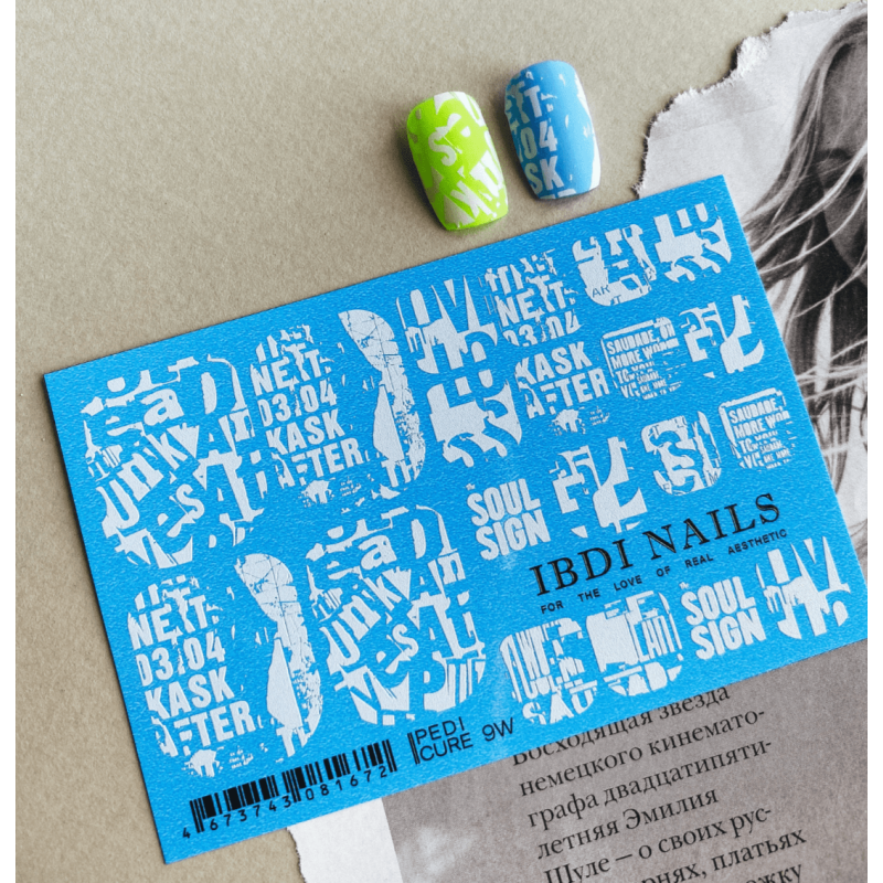 09 WHITE - FÜR PEDIKÜRE IBDI NAILS-ALLE SLIDER-Double Beauty Shop