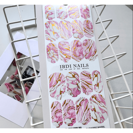 14 ROSE MARBL - Nail Wraps IBDI Nails