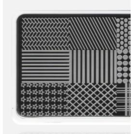 02 GEOMETRIC - Stamping Schablone ECLAIR