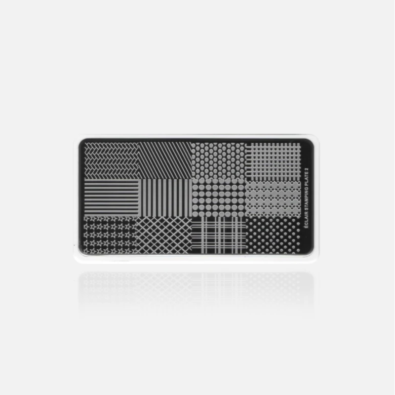 02 GEOMETRIC - Stamping Schablone ECLAIR-ALLE SCHABLONEN-Double Beauty Shop