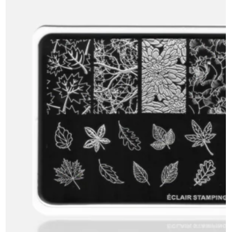 06 LEAF - Stamping Schablone ECLAIR