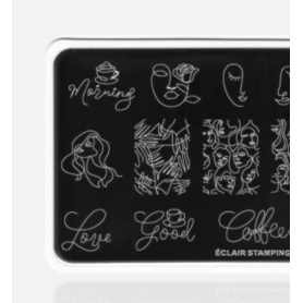 08 FASHION - Stamping Schablone ECLAIR