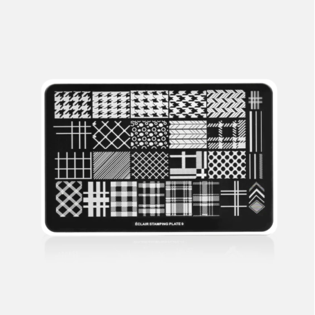 09 CHECK & PEPLITE - Stamping Schablone ECLAIR