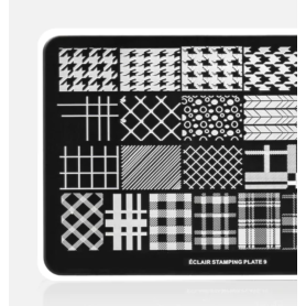 09 CHECK & PEPLITE - Stamping Schablone ECLAIR