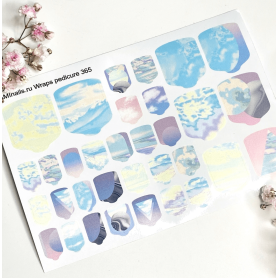 Nagelfolie 365 Nail Wraps für Pediküre AMINAILS