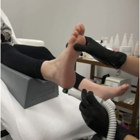 Pediküre-Fußstütze Weiß 2