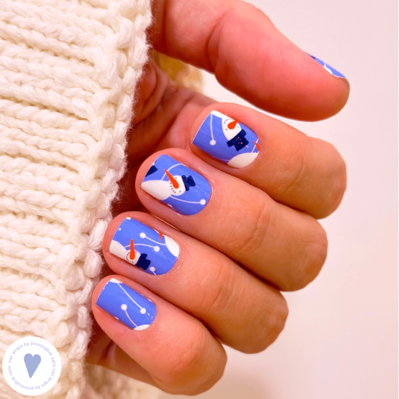 Snowman - Nail Wraps by Provocative Nails