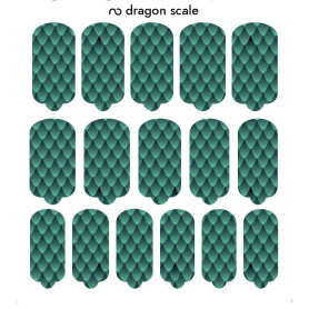 Nagelfolie Dragon scale - Nail Wraps by Provocative Nails