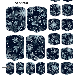 Nagelfolie Winter - PEDIKÜRE Nail Wraps by Provocative Nails 2