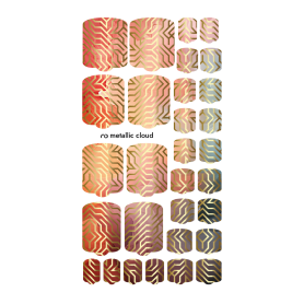 Nagelfolie Metallic Cloud - PEDIKÜRE Nail Wraps by... 2