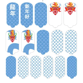 Nagelfolie Dragon Year - Nail Wraps by Provocative Nails 2
